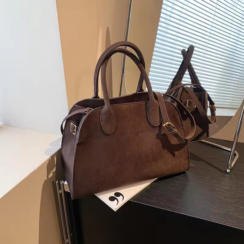 Bolsa Tote Grande Suede Hazel