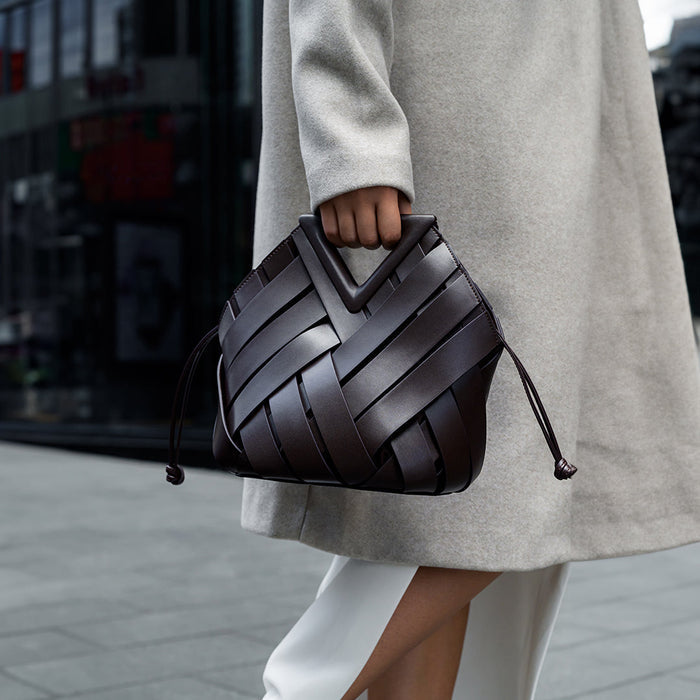 Bolsa Trançada Couro Legítimo Lancaster