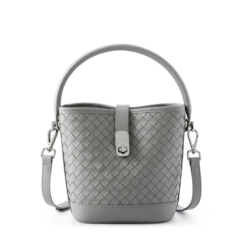 Bolsa Bucket Trançada Couro Legítimo Capri