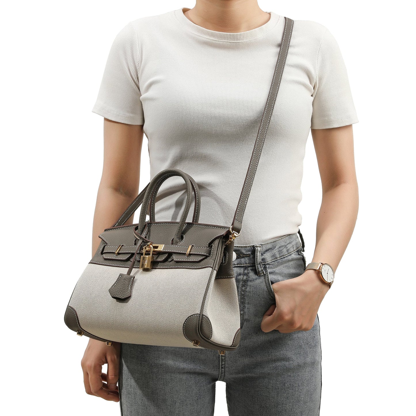 Bolsa Classic Média Zaya Bicolor