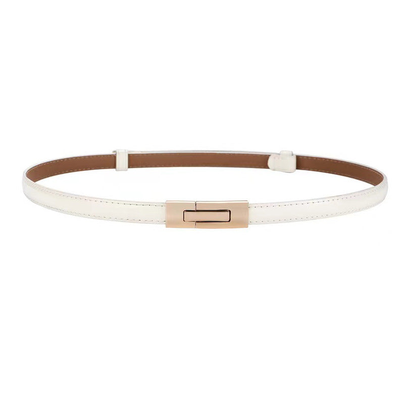 Cinto Feminino Fino Couro Legítimo Lily