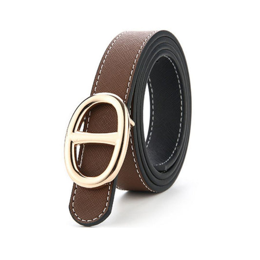 Cinto Feminino Dupla Face Couro Legítimo Marchese