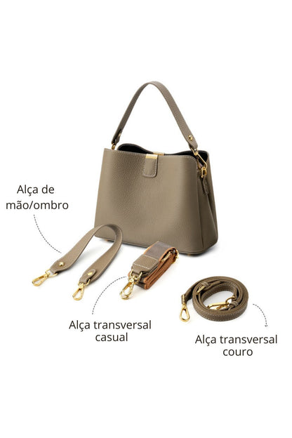 Bolsa Bucket Couro Legítimo Munique