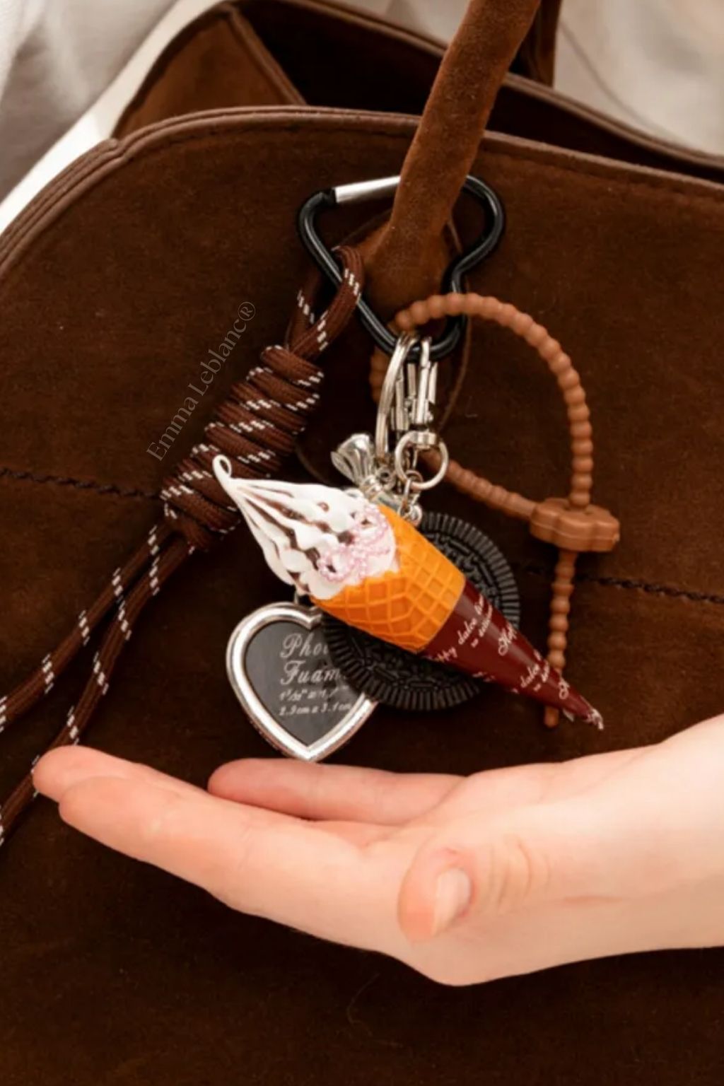 Bag Charm Emma Leblanc Mix Oreo & Ice Cream