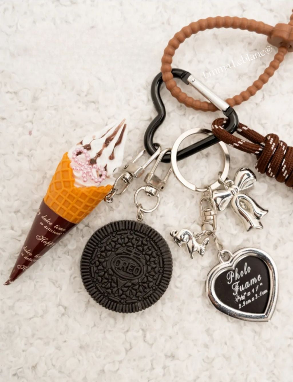 Bag Charm Emma Leblanc Mix Oreo & Ice Cream