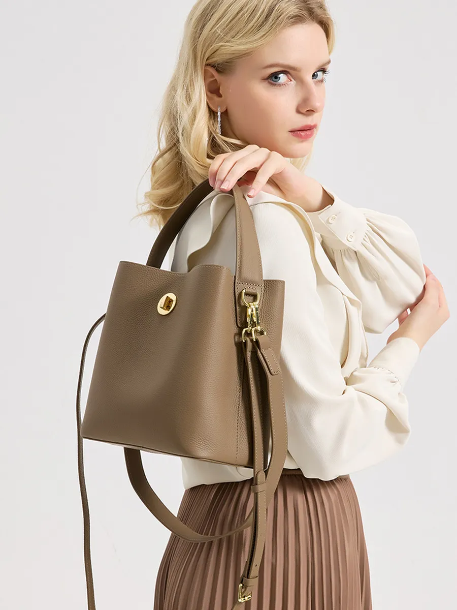 Bolsa Bucket Couro Legítimo Orlando