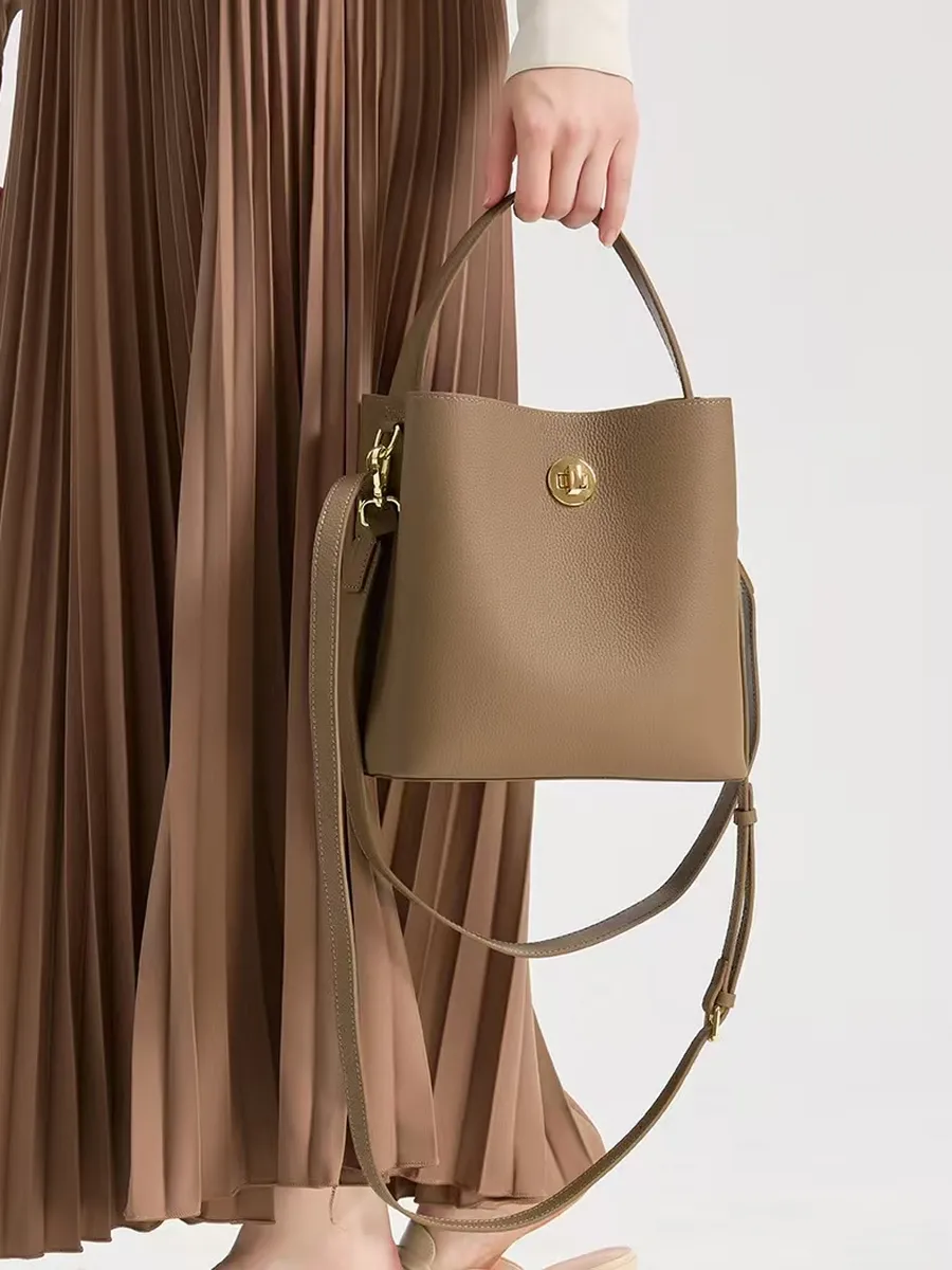 Bolsa Bucket Couro Legítimo Orlando