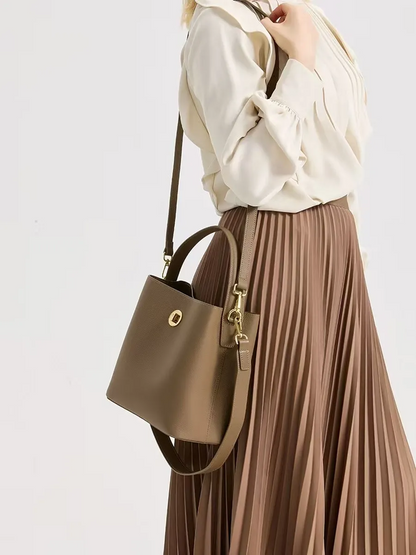 Bolsa Bucket Couro Legítimo Orlando