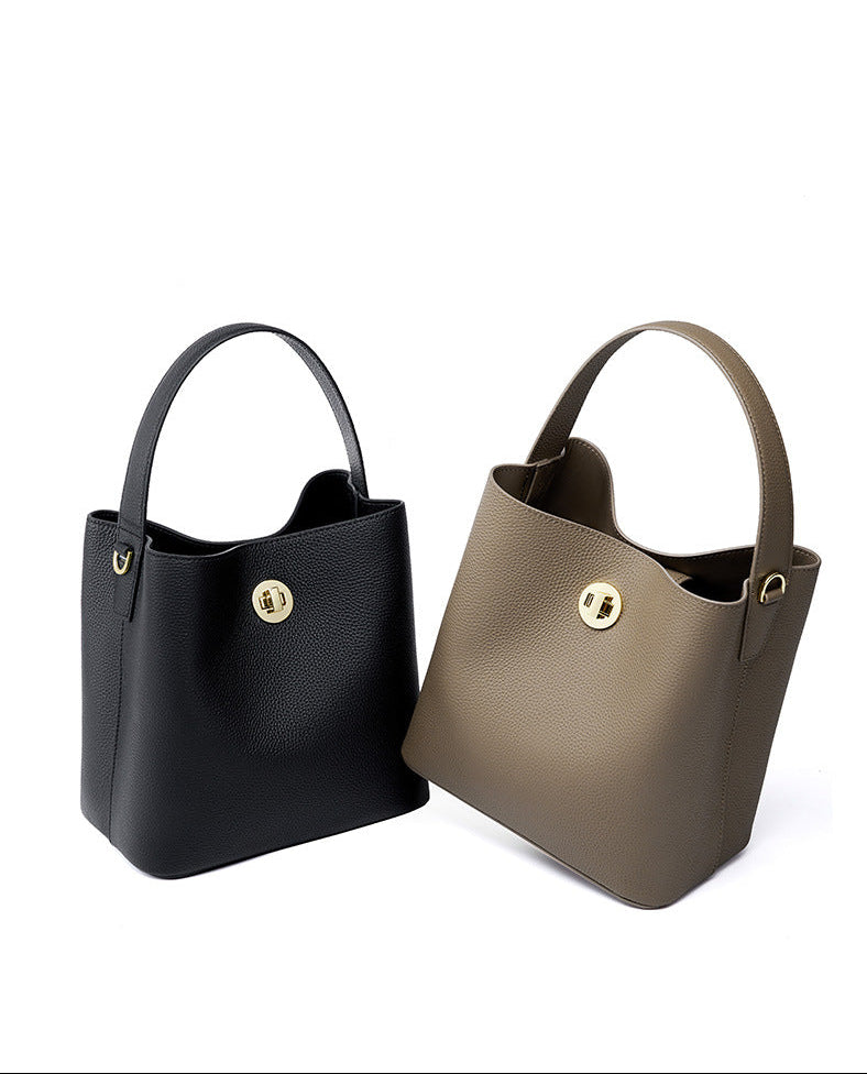 Bolsa Bucket Couro Legítimo Orlando