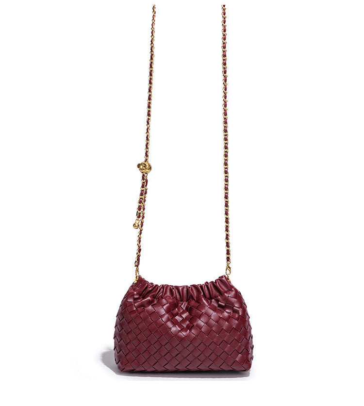 Bolsa Bucket Pequena Trançada Bella