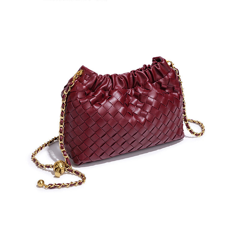 Bolsa Bucket Pequena Trançada Bella