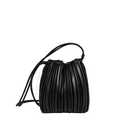 Bolsa Pequena Bucket Plissada Romy