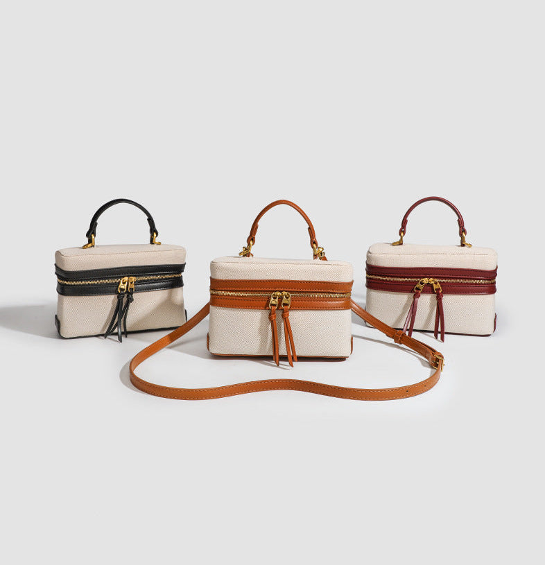 Bolsa Pequena Canvas Bicolor Bali