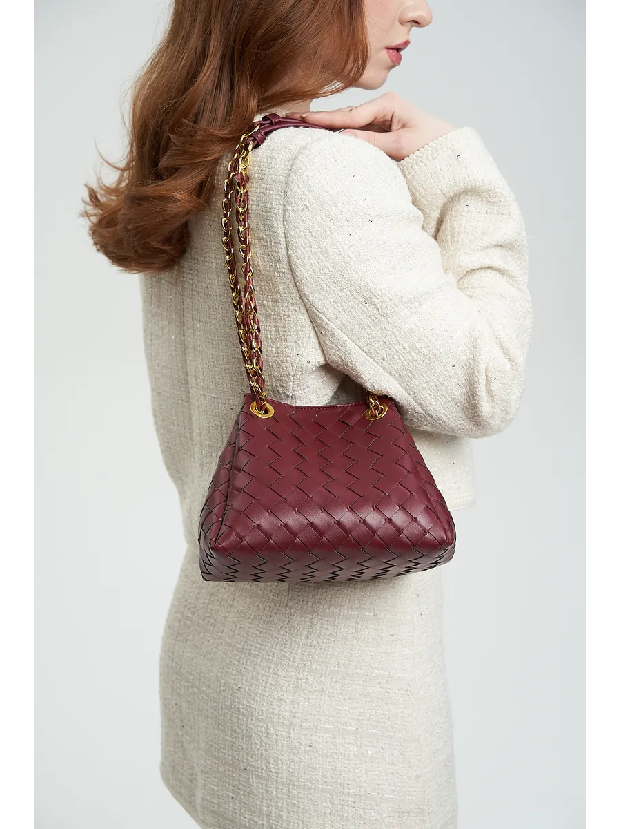 Bolsa Pequena Trançada Giulia