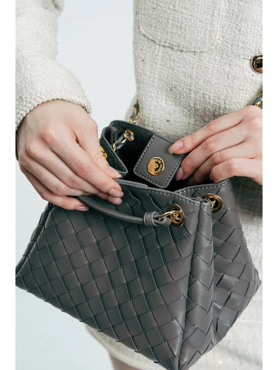 Bolsa Pequena Trançada Giulia