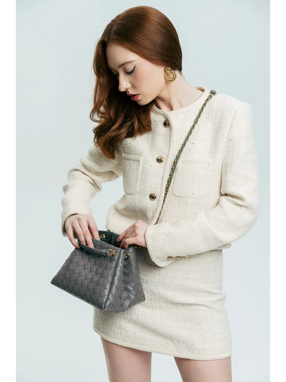 Bolsa Pequena Trançada Giulia