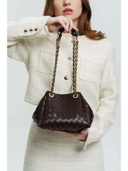 Bolsa Pequena Trançada Giulia