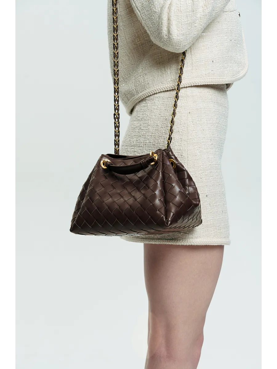 Bolsa Pequena Trançada Giulia