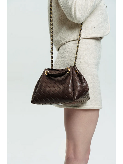 Bolsa Pequena Trançada Giulia