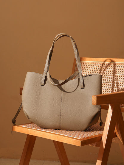 Bolsa Tote Grande Couro Legítimo Paris