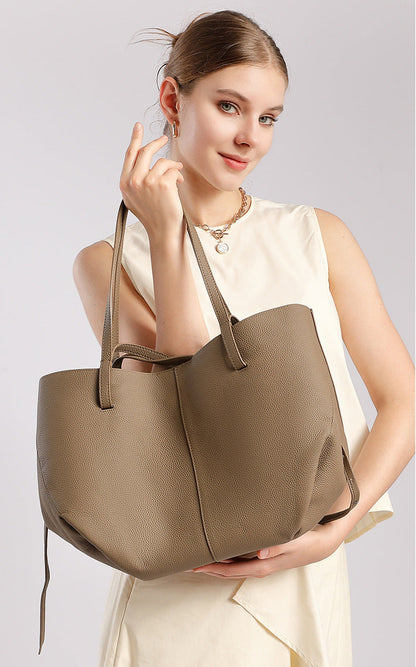 Bolsa Tote Grande Couro Legítimo Paris