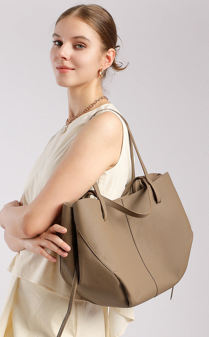 Bolsa Tote Grande Couro Legítimo Paris