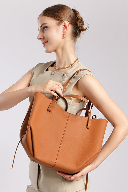 Bolsa Tote Grande Couro Legítimo Paris