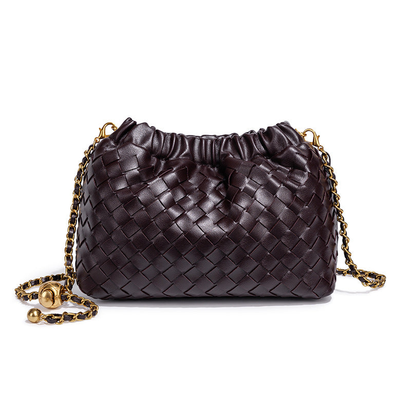 Bolsa Bucket Pequena Trançada Bella