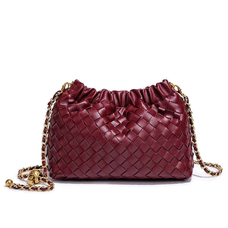 Bolsa Bucket Pequena Trançada Bella