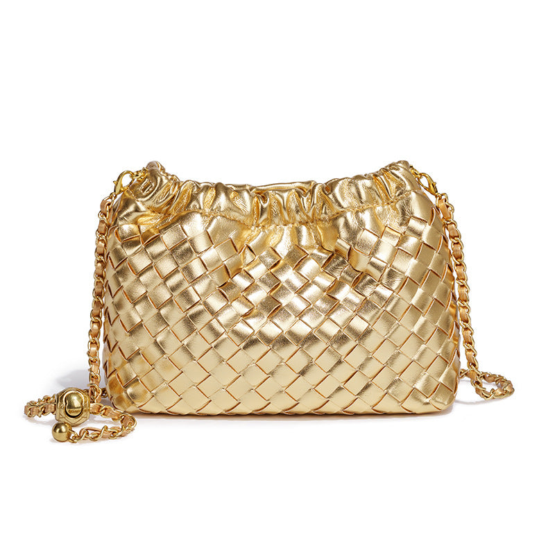 Bolsa Bucket Pequena Trançada Bella