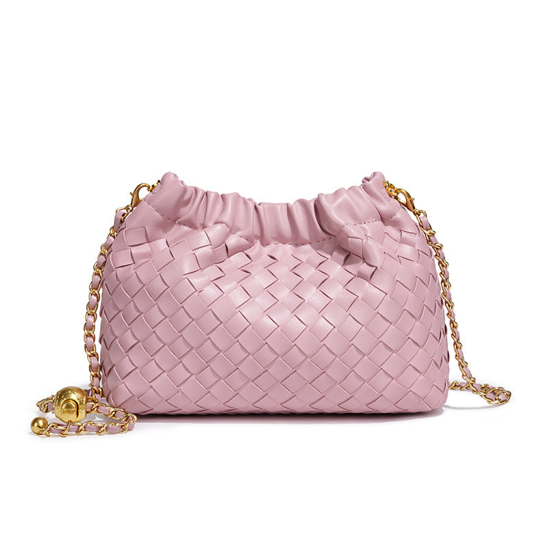 Bolsa Bucket Pequena Trançada Bella