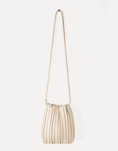 Bolsa Pequena Bucket Plissada Romy