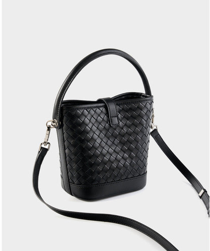 Bolsa Bucket Trançada Couro Legítimo Capri