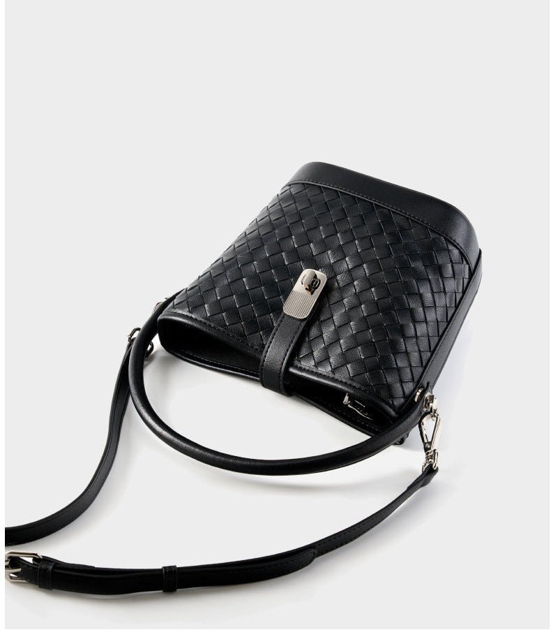 Bolsa Bucket Trançada Couro Legítimo Capri