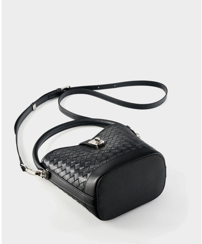 Bolsa Bucket Trançada Couro Legítimo Capri