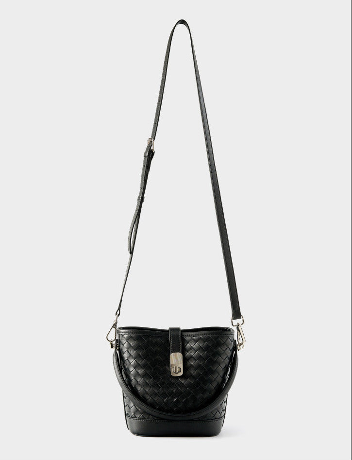 Bolsa Bucket Trançada Couro Legítimo Capri