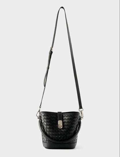 Bolsa Bucket Trançada Couro Legítimo Capri