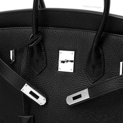Bolsa Classic Média Couro Legítimo Barcelona Ferragem Prata