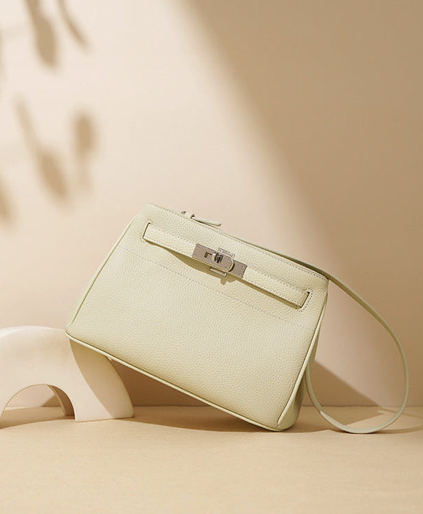 Bolsa Pequena Couro Legítimo Valência Ferragem Prata