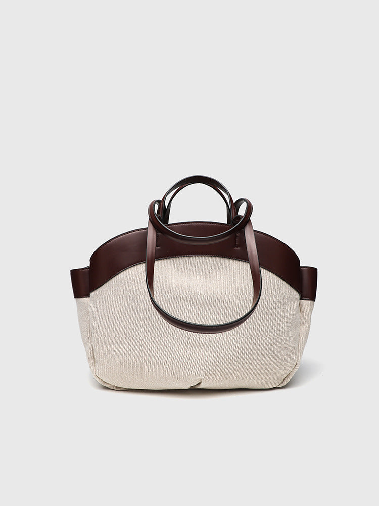 Bolsa Tote Grande Canvas Bicolor Luna
