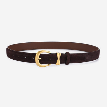 Cinto Feminino Couro Legítimo Camurça XX