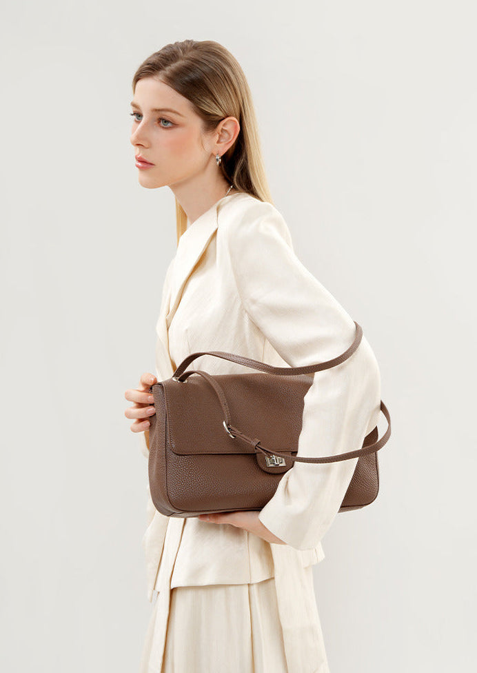 Bolsa Flap Couro Legítimo Chloe Média