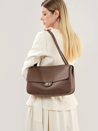 Bolsa Flap Couro Legítimo Chloe Média