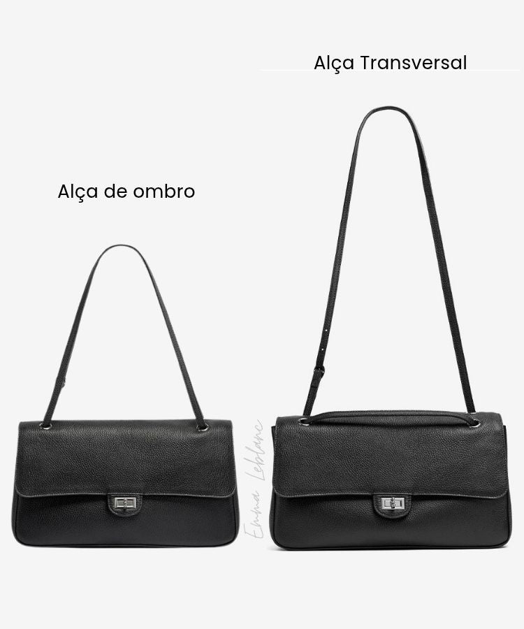 Bolsa Flap Couro Legítimo Chloe Média
