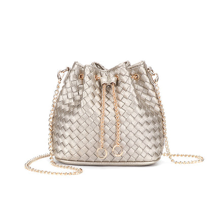 Bolsa Pequena Bucket Trançada Doha