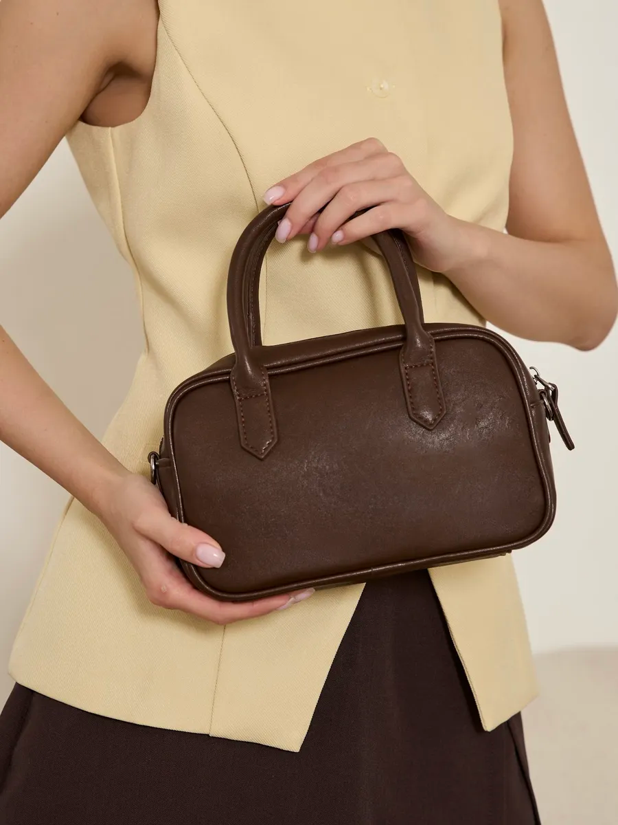 Bolsa Transversal Pequena Couro Ginny