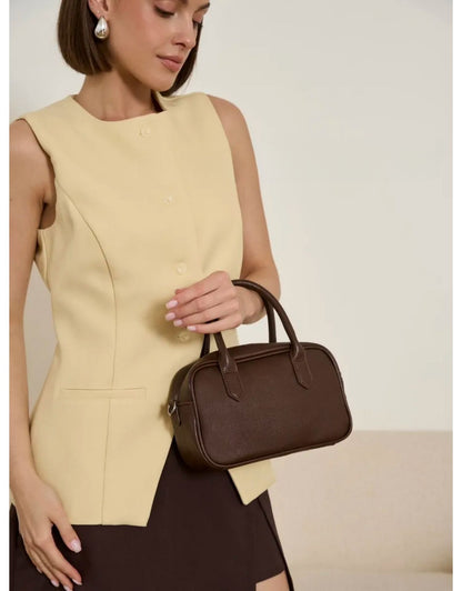 Bolsa Transversal Pequena Couro Ginny