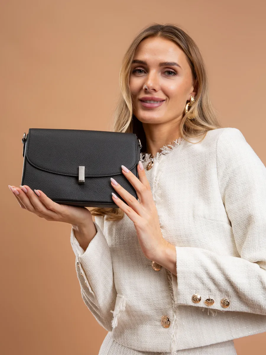 Bolsa Transversal Classic Pequena Couro Legítimo Oslo