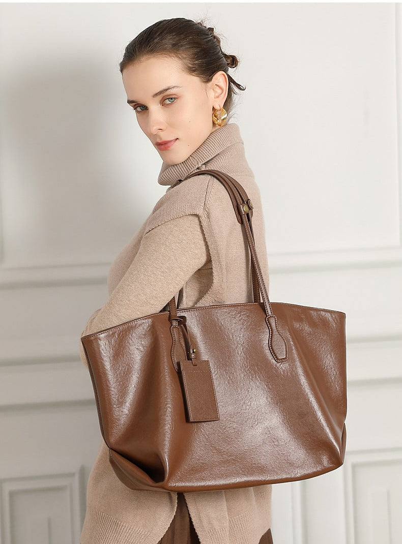 Bolsa Tote Grande Couro Legítimo London