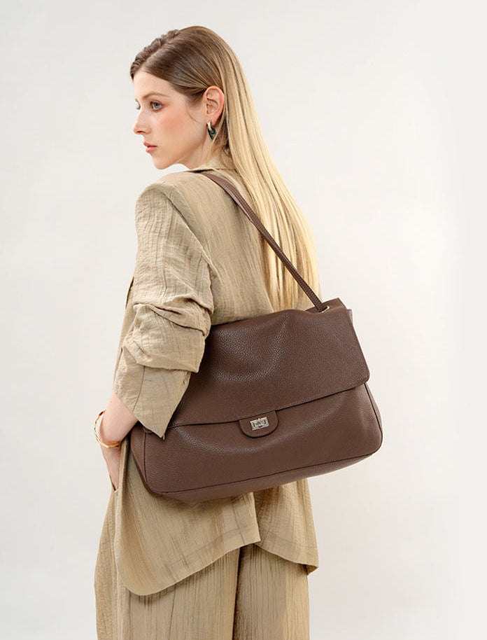 Bolsa Flap Couro Legítimo Chloe Grande